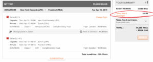 Fuel surcharges with Aeroplan