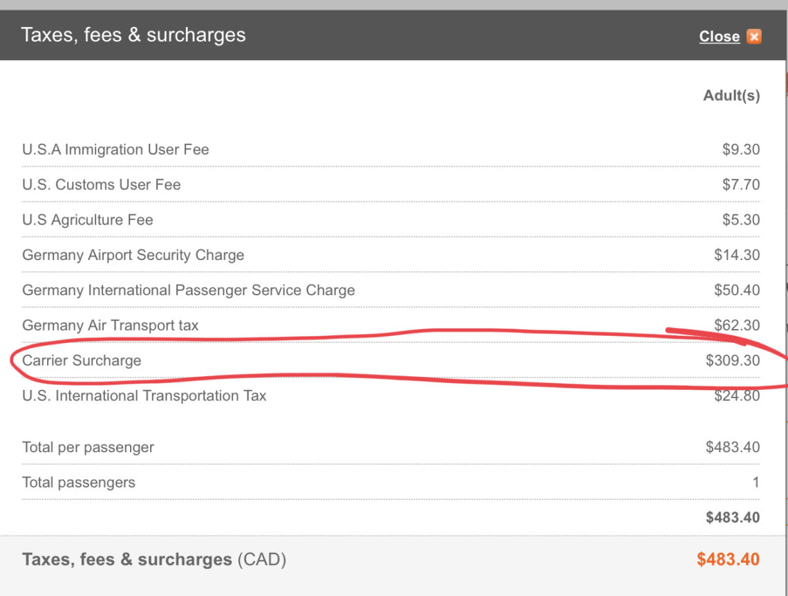 How to Avoid Paying High Fuel Surcharges with Aeroplan For Awards