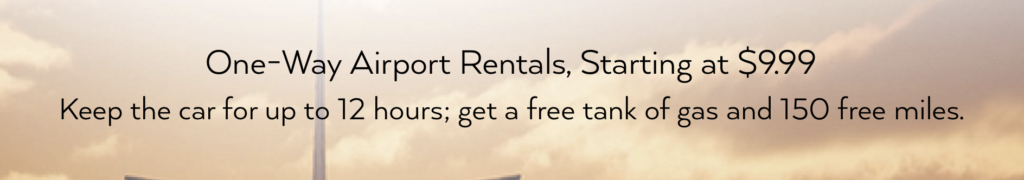 avis one-way airport rental deal