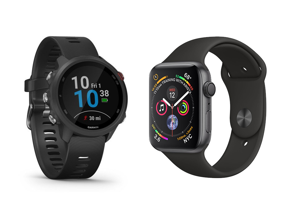 plyndringer Udsøgt grit The Garmin Forerunner 245 vs Apple Watch Series 4: Head to Head Comparison  - Running with Miles
