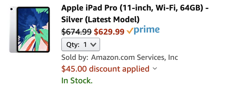 best price iPad pro