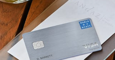 a credit card on a piece of paper