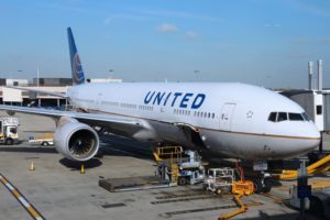 a large airplane at an airport