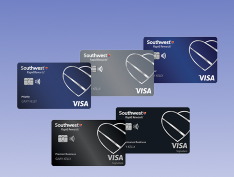 several credit cards with a heart design