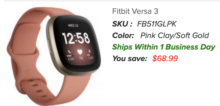 a smart watch with text above it