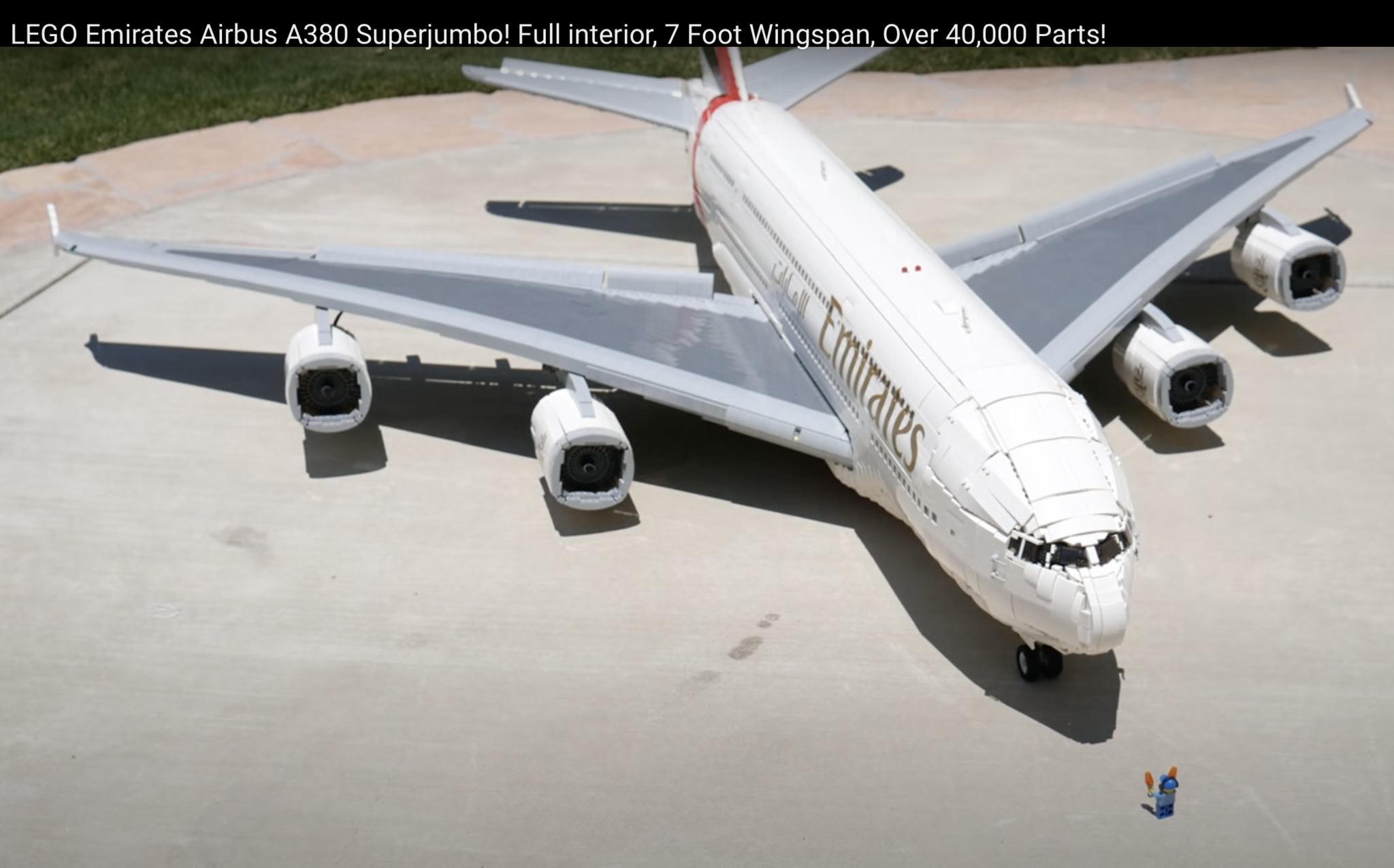 Watch This! A 40,000 Piece LEGO Model of the Emirates A380 with First