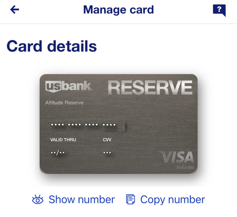 US Bank App Has a Great Little Feature if You Don't Have Your Card
