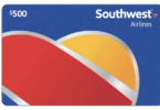 a blue and red card with a yellow and blue design