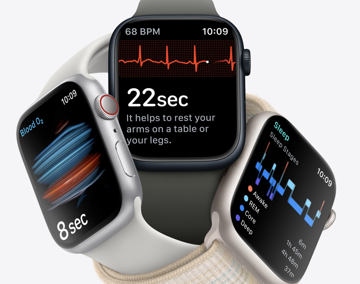  Apple Watch Series 8 [GPS + Cellular 45mm] Smart Watch  w/Midnight Aluminum Case with Midnight Sport Band - M/L. Fitness Tracker,  Blood Oxygen & ECG Apps, Always-On Retina Display, Water Resistant 