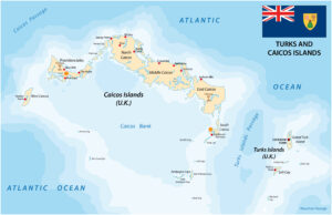 a map of the world with a flag