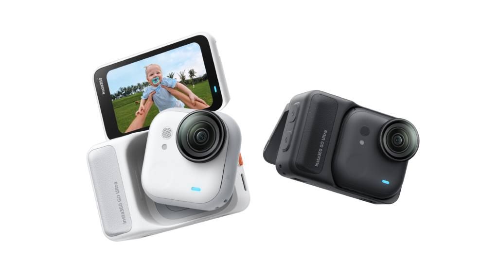 a baby camera on a black background