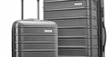 a couple of luggage with wheels
