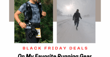 a man running on a trail