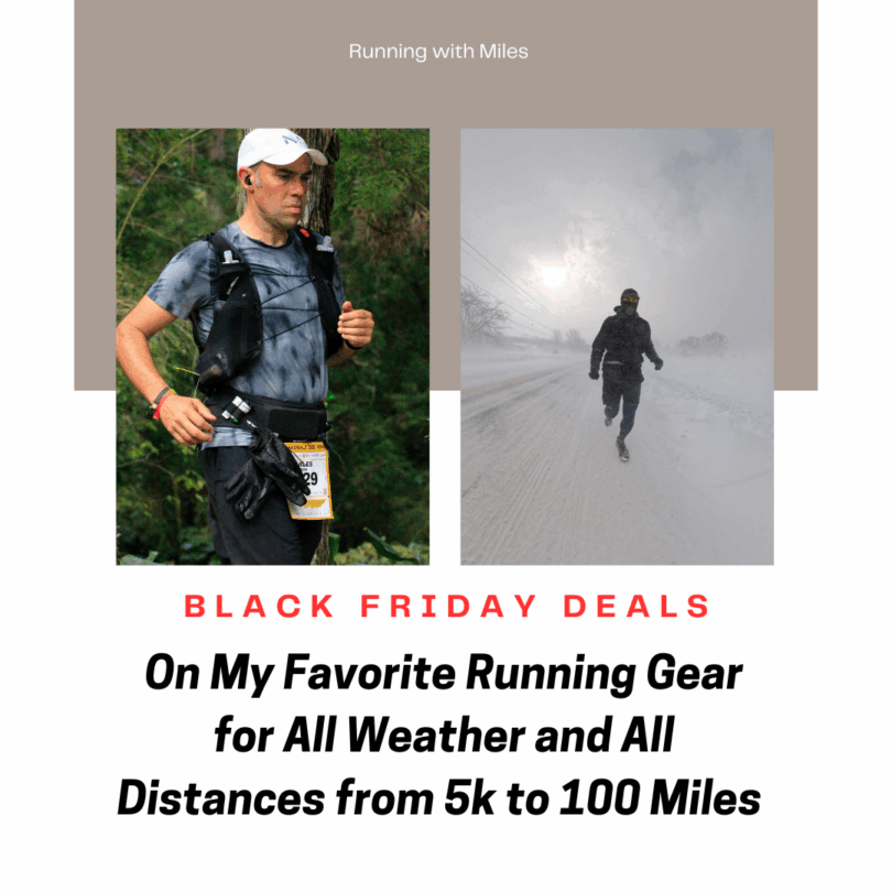 a man running on a trail