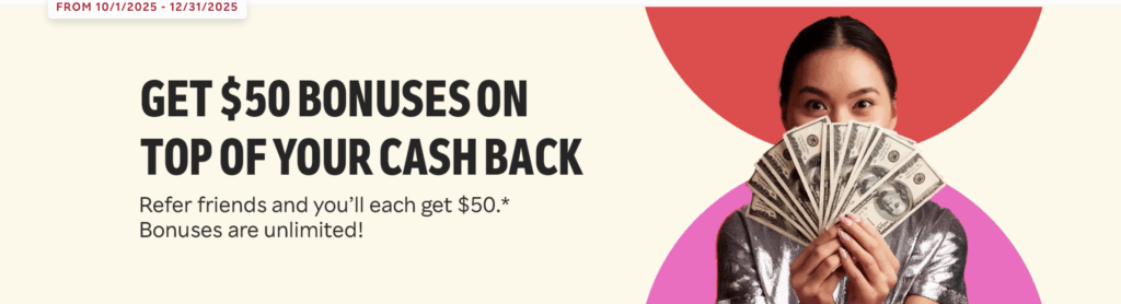 a white and red card with black text