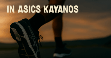 a person's feet on a road