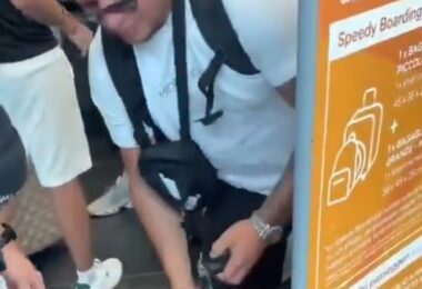 a man with a backpack